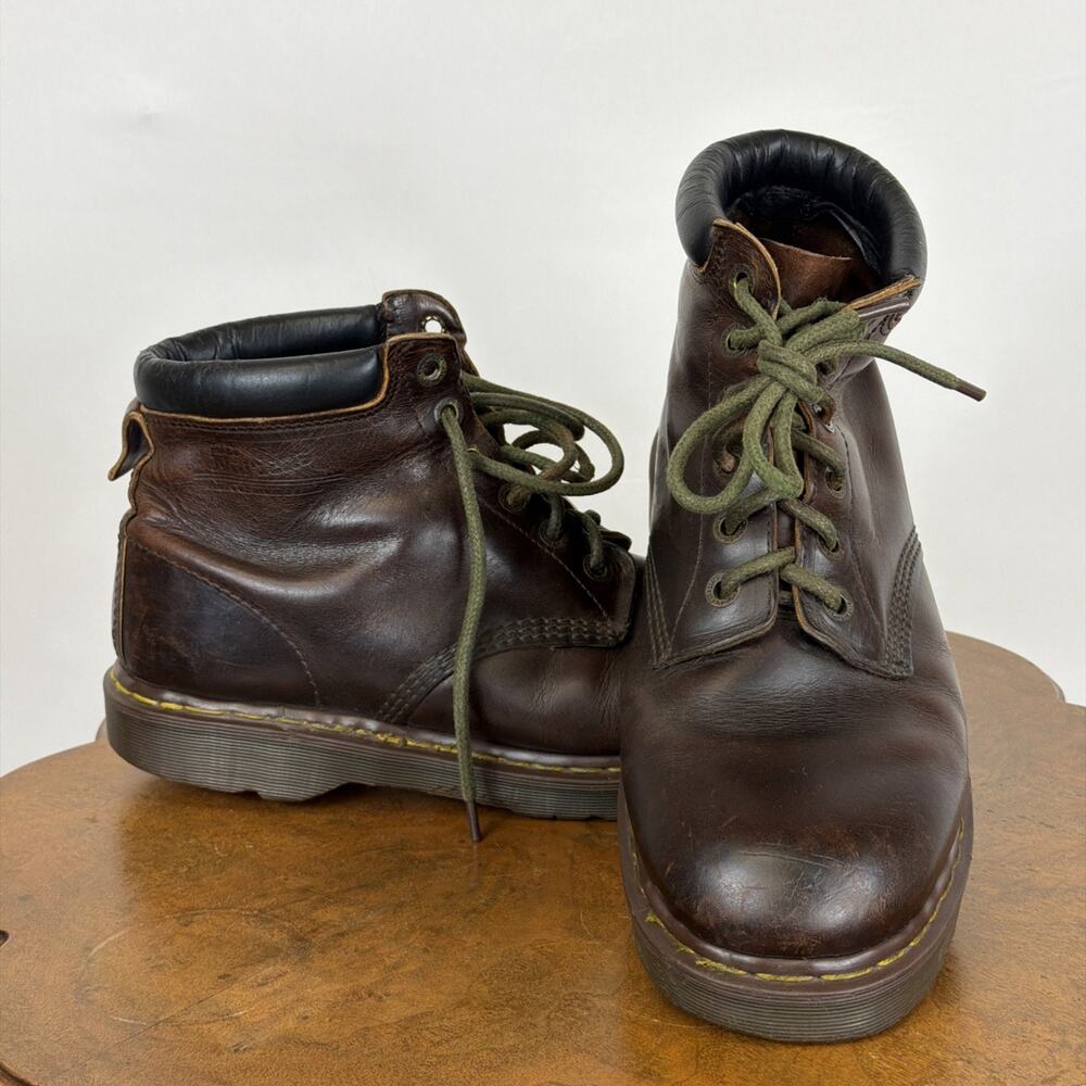 Dr. Martens Vintage Brown Leather 8-Eye Boots Made in England US Men's 12